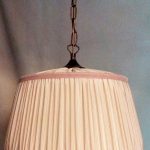 Lampadari a sospensione in tessuto seta increspato