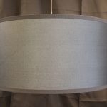 Lampadario sospensione tessuto Grigio Azzurro
